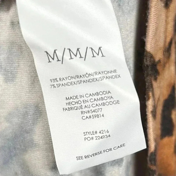 Cabi Selma Size Medium Leopard Print Dress Stretch Figure Flattering - Picture 11 of 12